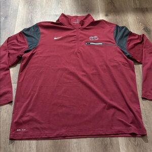 Nike Maroon DRI-Fit 1/4 Zipper Performance Jacket Size XXL NWT